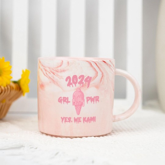 Kamala Harris 2024 | Madam President and Feminist Marble Mugs