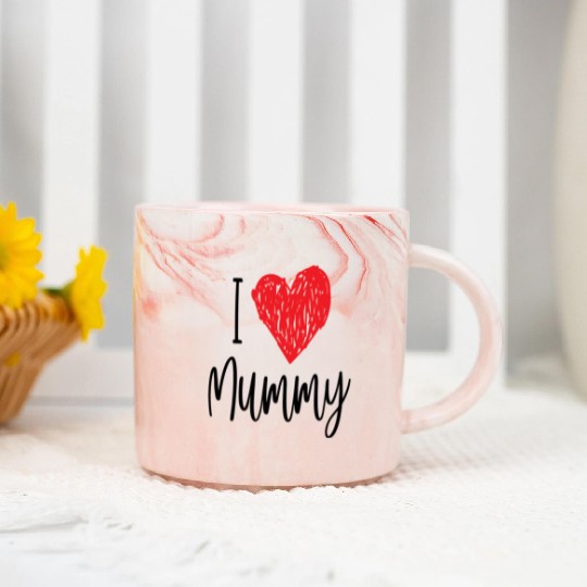 i love mummy Marble Mugs