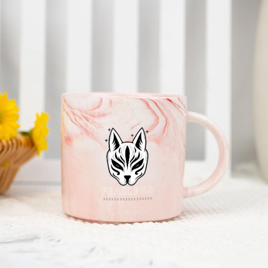 Fearless Kitsune: Embrace the Spirit of the Fox Marble Mugs