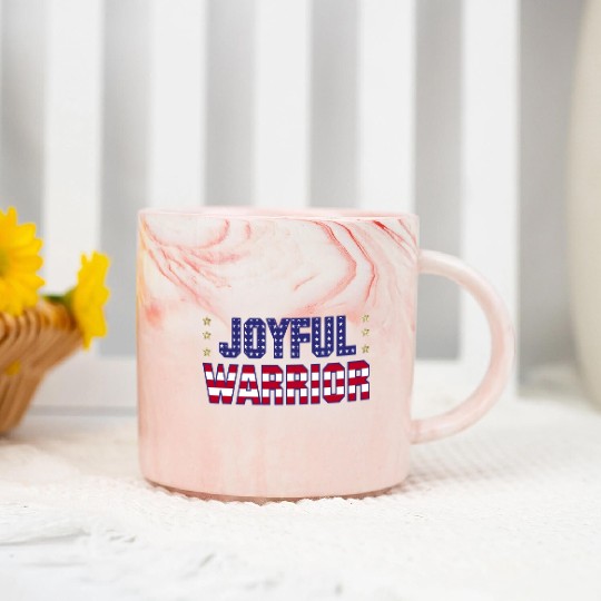 Joyful Warrior - Harris Walz 2024 Election America Marble Mugs