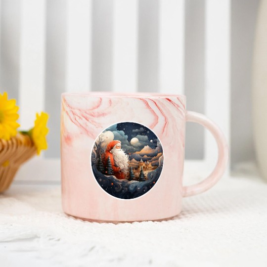 Welcome to the North Pole Marble Mugs