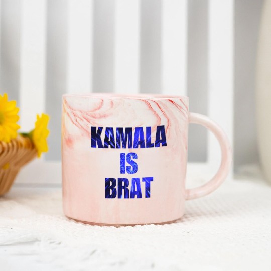 Kamala Harris is brat, 2024 presidential Campaign Marble Mugs