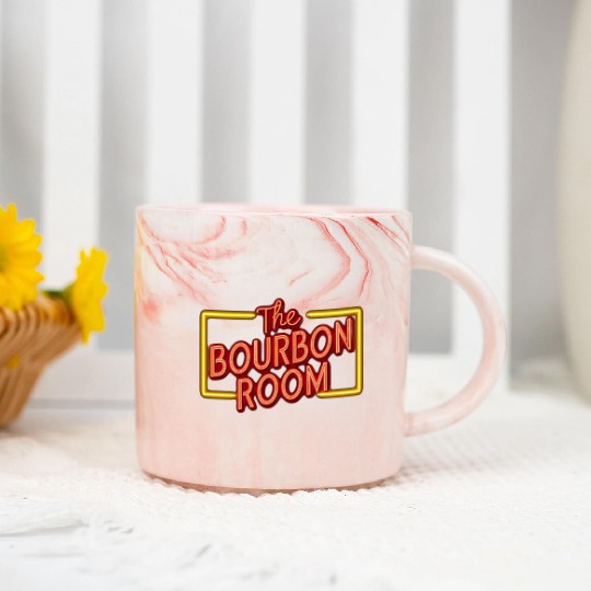 Vintage The Bourbon Room Bar and Music Venue Marble Mugs