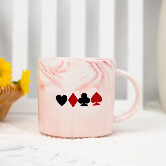 playing card lovers Marble Mugs