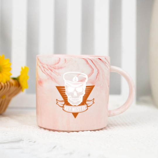 Sunshine-State KEY-WEST, FL Coastal Sailing Marble Mugs