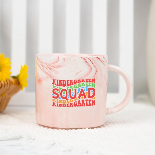 Kindergarten Squad - Kindergarten Teacher Marble Mugs