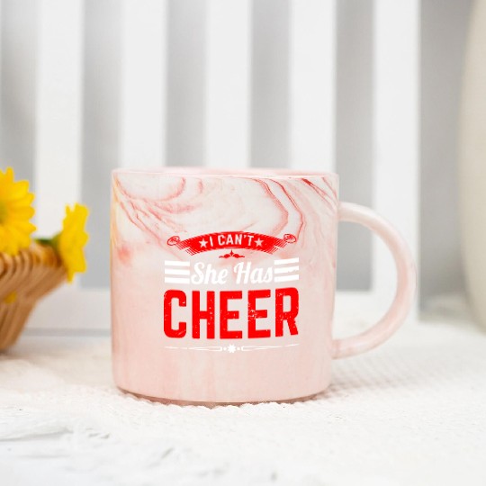 She Has Cheer Mom Cheerleading Mommy Mother's Day Marble Mugs