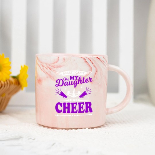 My Daughter Cheer Mom Cheerleading Mother's Day Marble Mugs