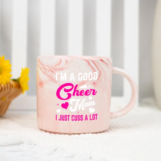 A Good Cheer Mom Cheerleading Mommy Mother's Day Marble Mugs