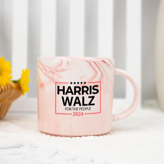 Kamala Harris 2024 Marble Mugs