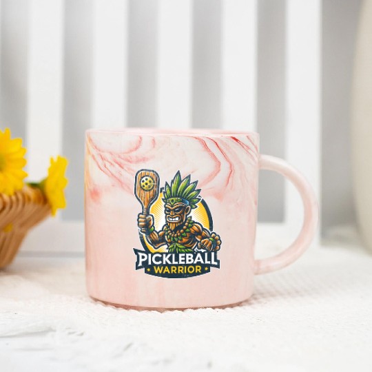Pickleball Warrior Marble Mugs