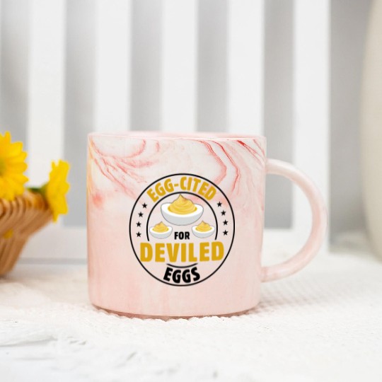 Funny Deviled Eggs Designs For Deviled Egg Lover Marble Mugs