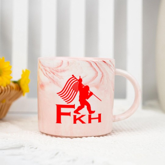 Bigfoot FKH Flag LIKE US ON FACEBOOK # Marble Mugs