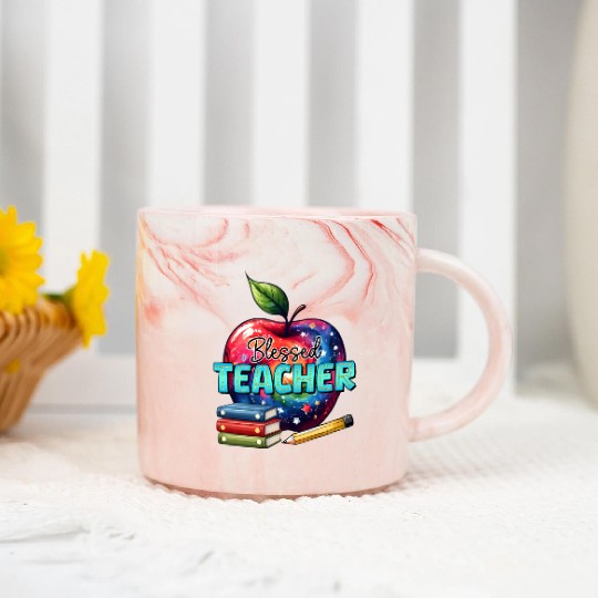 blessed teacher Marble Mugs