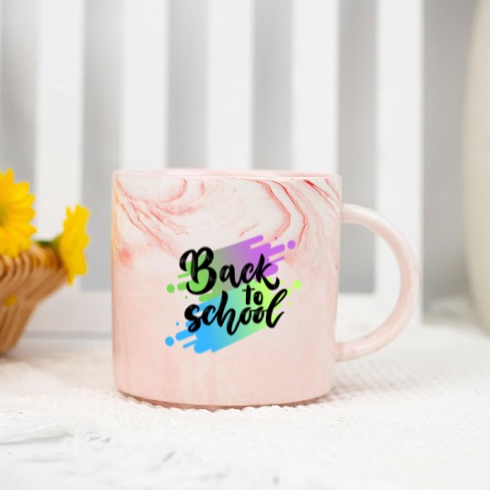 Simple Back to School Design Clean - Motivational Marble Mugs
