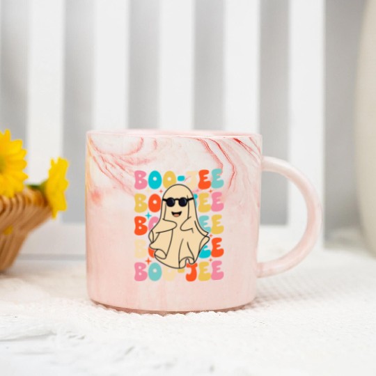 Funny Halloween Boo-jee Marble Mugs