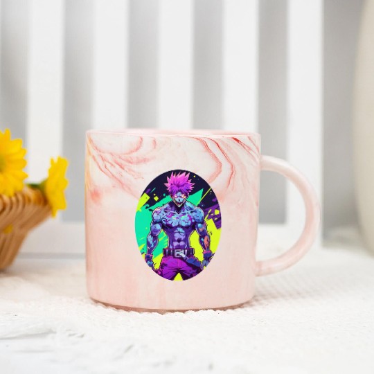 Glowing zombie Marble Mugs