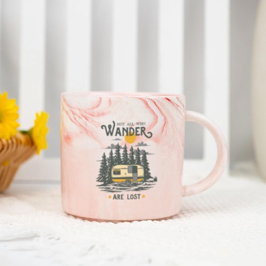 Not All Who Wander are Lost Marble Mugs