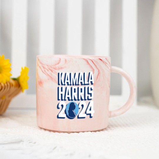 Support Kamala Harris Marble Mugs