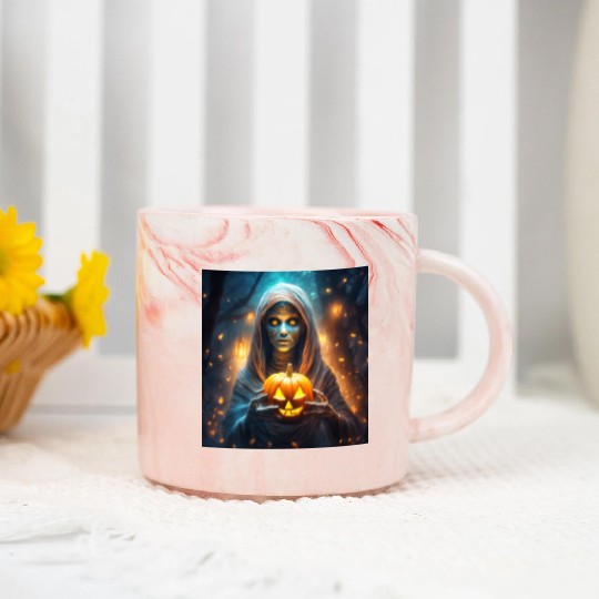 Mummy Lives Marble Mugs