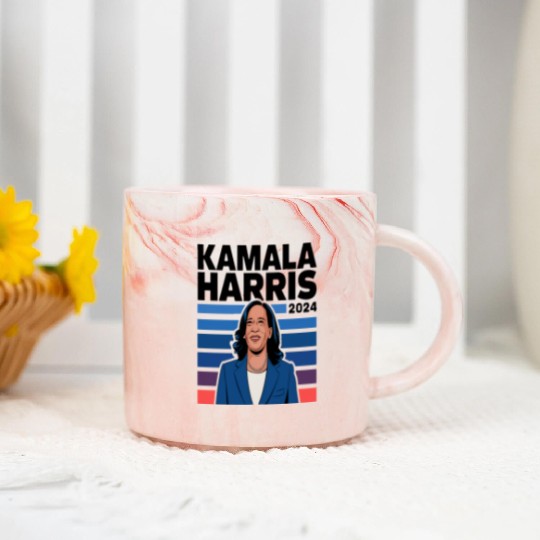 kamala harris 2024 Marble Mugs