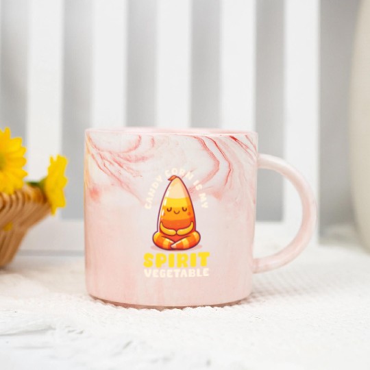 Candy Corn Candy Corn Is My Spirit Vegetable Marble Mugs
