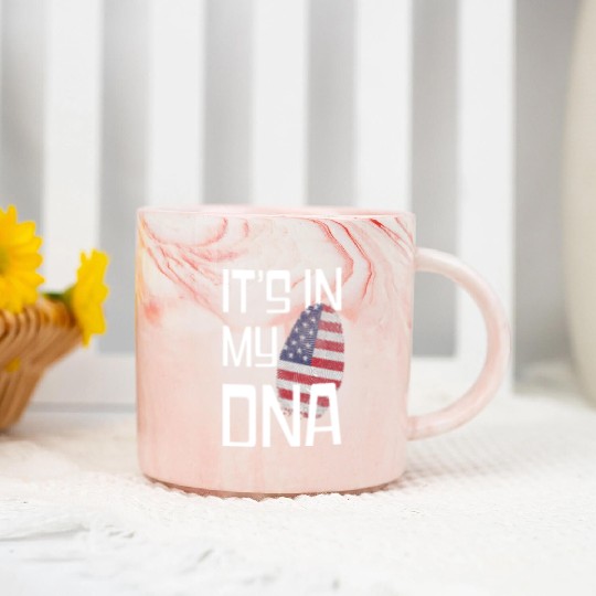 It's in my DNA - Love America Marble Mugs
