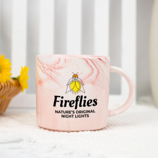 Fireflies Firefly Lightning Bug Insect Collector Marble Mugs
