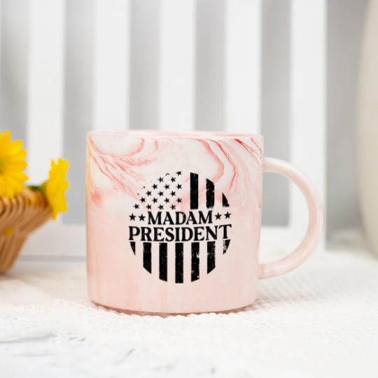 Kamala Harris 2024 for President Vote Tim Walz Marble Mugs