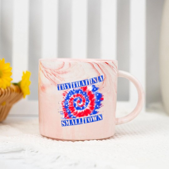 Try That In a Small Town US Flag Marble Mugs