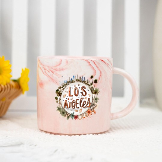 Los Angeles USA gift idea Marble Mugs