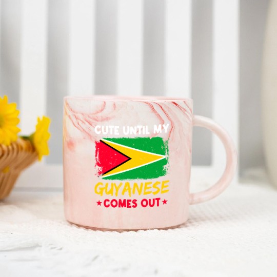 Guyana Pride Guyanese Roots Georgetown Love Marble Mugs
