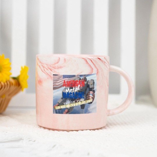 Elon Musk and Polaris Dawn crew A.M.M. 9-12 Marble Mugs