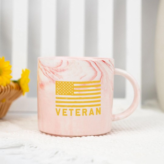 Proud US Army Veteran Marble Mugs