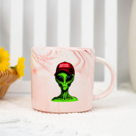 Make Mars Great Again Marble Mugs