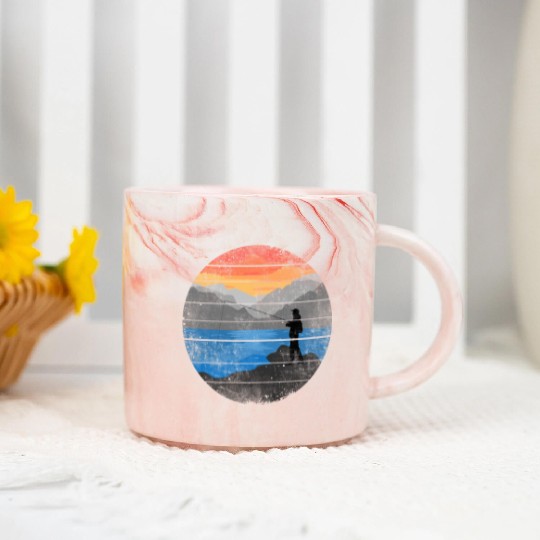 Angler Fisherman Fish Fishing Marble Mugs