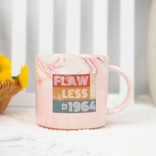 60th birthday Flawless since 12/1964 Marble Mugs