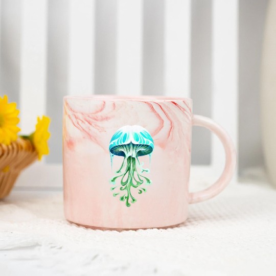 Celestial Mushroom Marble Mugs