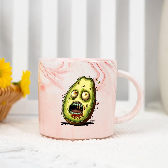 Horror of the Rotten Avocado Marble Mugs
