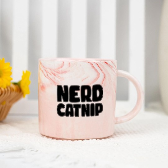 Nerd Catnip Funny Nerd Lover Nerdy Catnip Made Me Marble Mugs