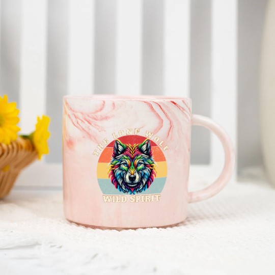 The Lone Wolf Marble Mugs