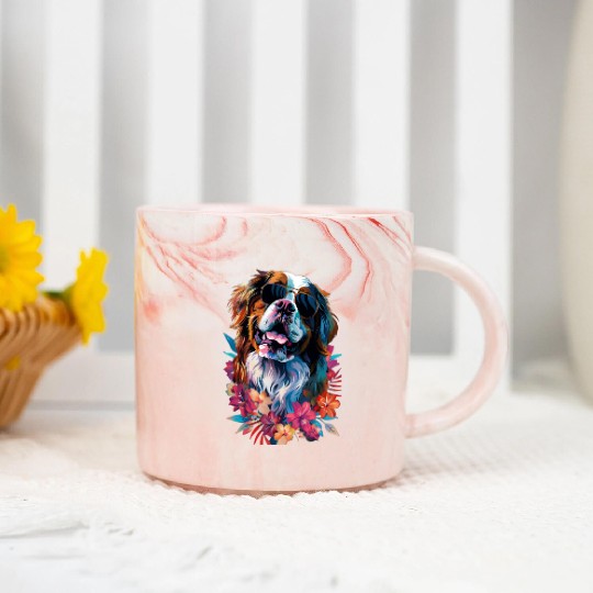 Saint Bernard Marble Mugs