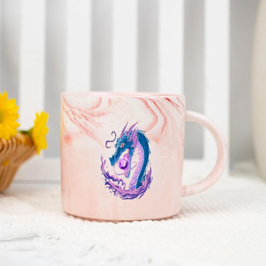 Dragon Magic Fantasy Marble Mugs