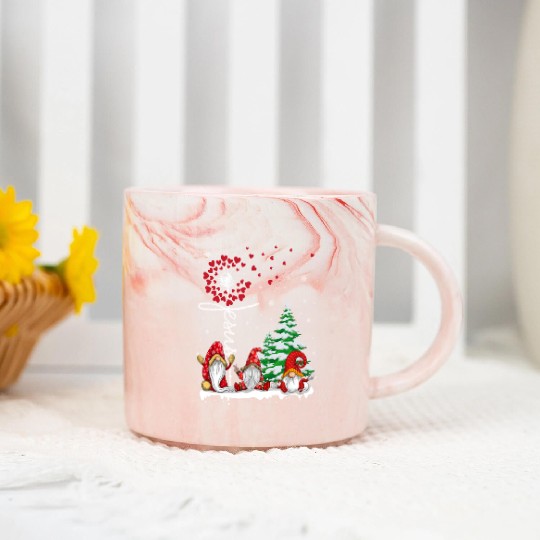 Gnomes Jesus Dandelion Christmas Tree Marble Mugs
