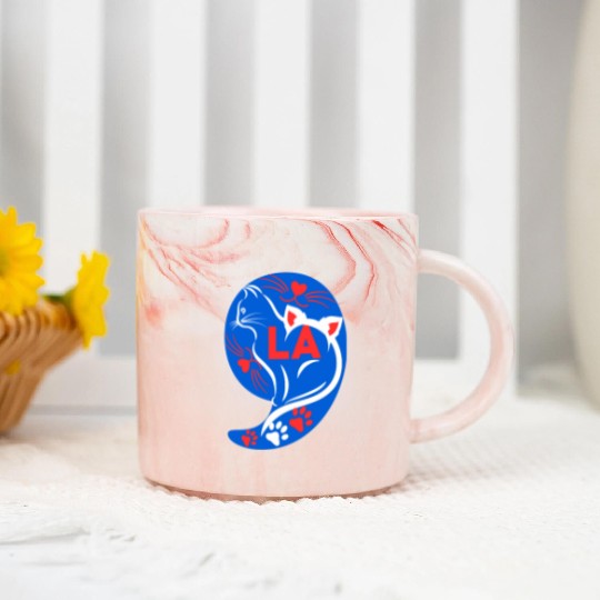 Childless Cat ladies for comma la Marble Mugs