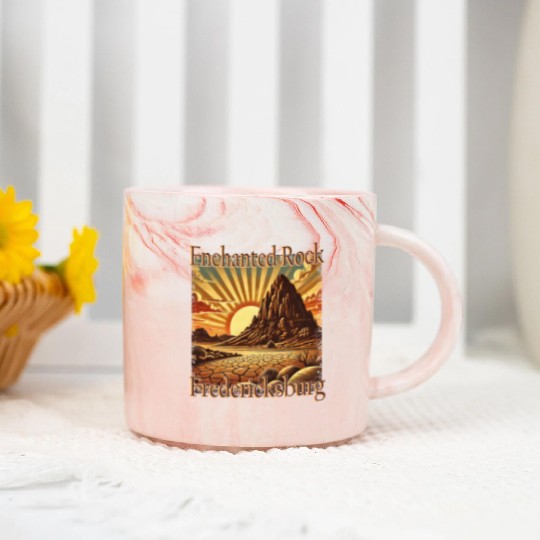 Enchanted Rock nature hiking in Fredericksburg Marble Mugs