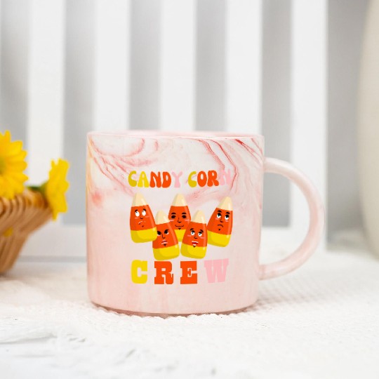 Candy Corn Crew Marble Mugs