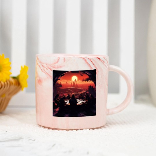 A Group of Rebels Marble Mugs