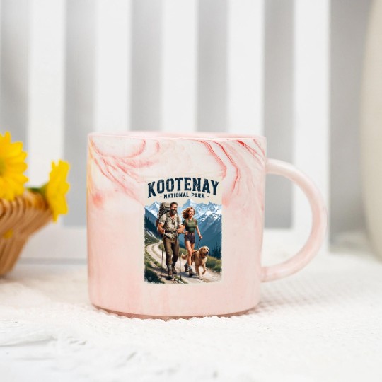 Kootenay National Park Adventure Nature Marble Mugs