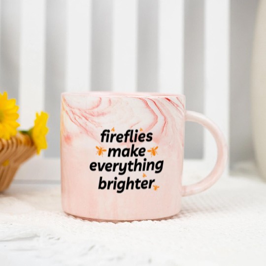 Fireflies Firefly Lightning Bug Insect Collector Marble Mugs
